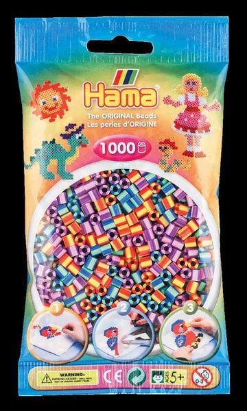 HAMA Bügelperlen Midi - gestreift Mix 1000 Perlen (3 Farben)