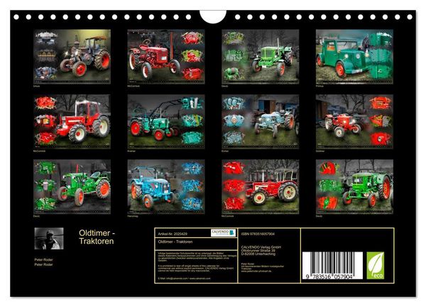 Produktbild: Oldtimer - Traktoren (Wandkalender 2026 DIN A4 quer), CALVENDO Monatskalender