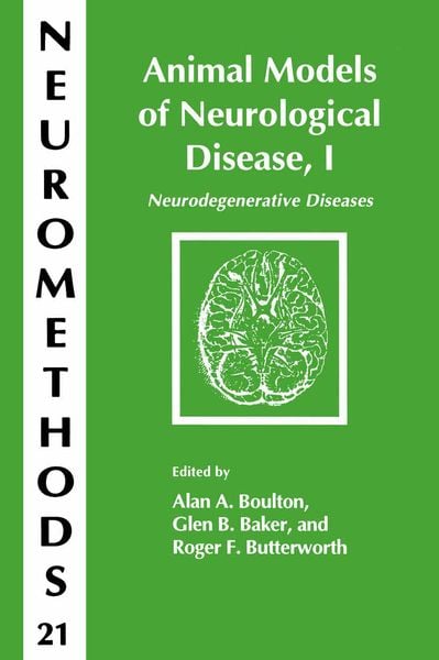 Produktbild: Animal Models of Neurological Disease, I