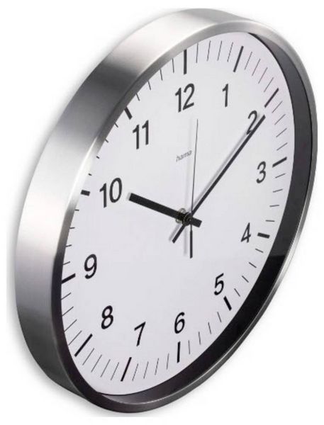 Produktbild: Hama 00185877 Funk Wanduhr 35cm x 350mm x 350mm x 35mm Silber
