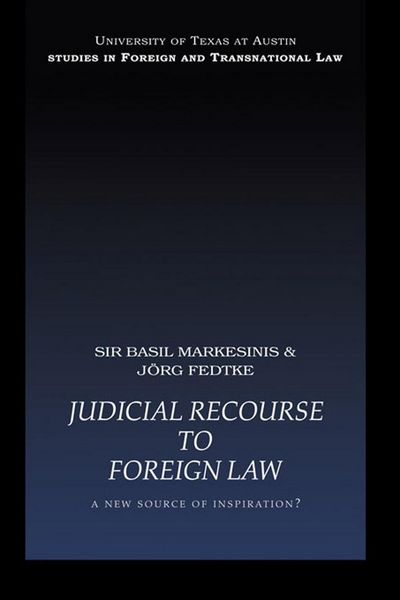 Produktbild: Judicial Recourse to Foreign Law