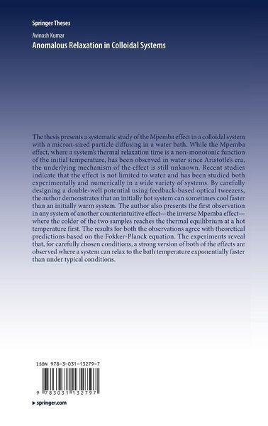 Produktbild: Anomalous Relaxation in Colloidal Systems