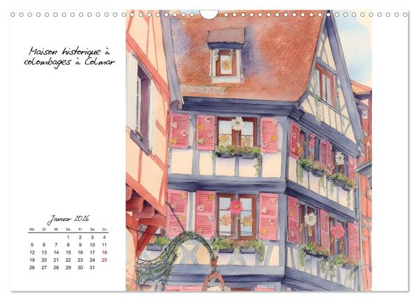 Produktbild: Zauberhafte Motive aus dem Elsass (Wandkalender 2026 DIN A3 quer), CALVENDO Monatskalender