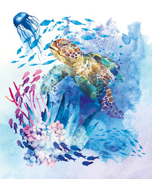 Produktbild: Malbuch Inside Out: Watercolor Tiere