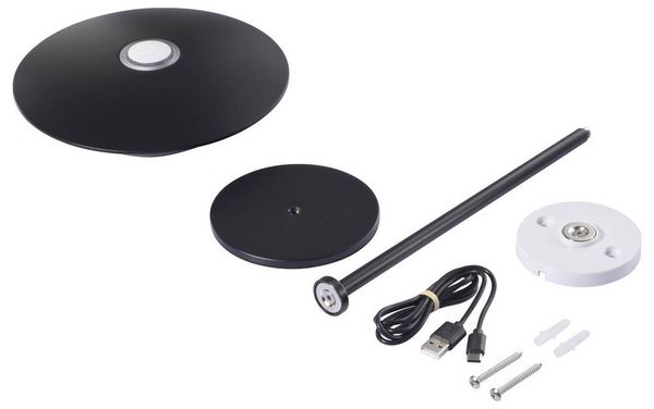 Produktbild: Sygonix SY-6768882 Tischlampe LED LED 3W Schwarz
