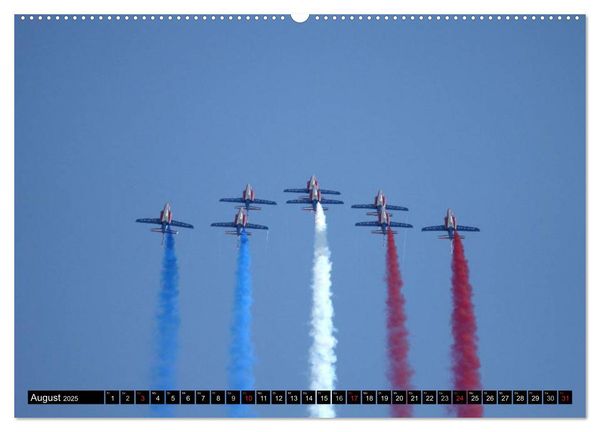 Produktbild: Augenblicke in der Luft: Patrouille de France (hochwertiger Premium Wandkalender 2025 DIN A2 quer), Kunstdruck in Hochglanz