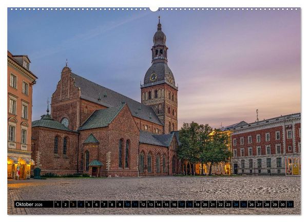 Produktbild: Nordischer Glanz &ndash; Tallinn - Riga - Vilnius (Wandkalender 2026 DIN A2 quer), CALVENDO Monatskalender