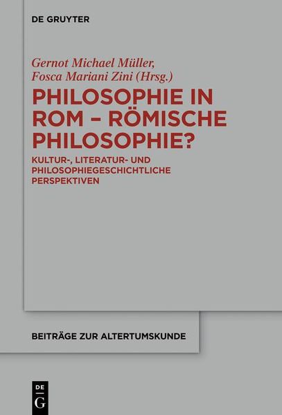 Produktbild: Philosophie in Rom - R&ouml;mische Philosophie?