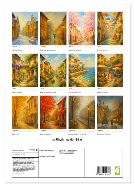 Produktbild: Im Rhythmus der Stille (Wandkalender 2026 DIN A3 hoch), CALVENDO Monatskalender
