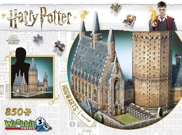 Produktbild: Harry Potter Hogwarts Gro&szlig;e Halle 3D-Puzzle 850 Teile