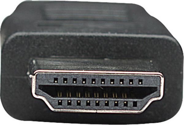 Produktbild: Manhattan HDMI Anschlusskabel HDMI-A Stecker, HDMI-A Stecker 1.00 m Schwarz 308816 HDMI-Kabel