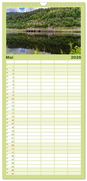Produktbild: Familienplaner 2026 - Schwarzwald - Das Murgtal mit 5 Spalten (Wandkalender, 21 x 45 cm) CALVENDO