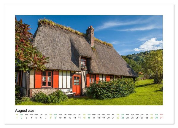 Produktbild: Charming Country Houses (High Quality Premium Wall Calendar 2026 DIN A2 landscape),CALVENDO 12 Month Wall Calendar