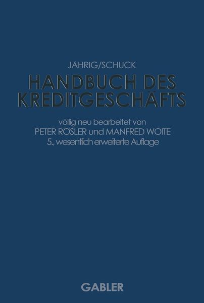 Produktbild: Handbuch des Kreditgesch&auml;fts