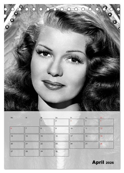 Produktbild: Filmstars der goldenen Leinwandjahre (Tischkalender 2026 DIN A5 hoch), CALVENDO Monatskalender