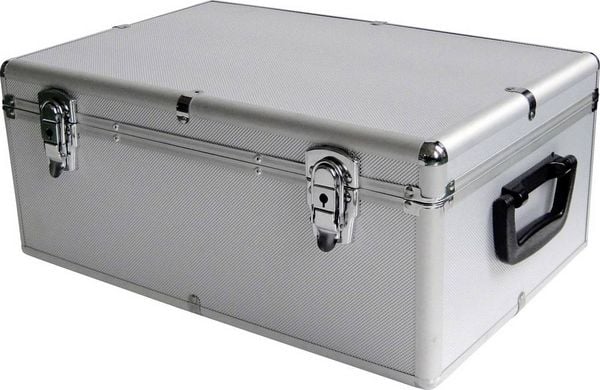 Produktbild: MediaRange CD Koffer 500 CDs/DVDs/Blu-rays Aluminium Silber 1 St. (B x H x T) 447 x 180 x 300 mm BOX77