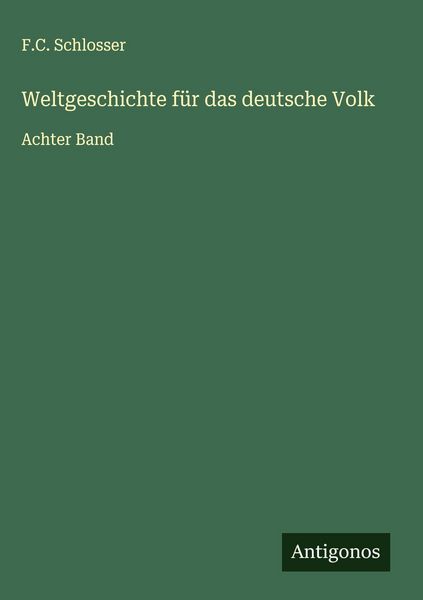 Produktbild: Weltgeschichte f&uuml;r das deutsche Volk