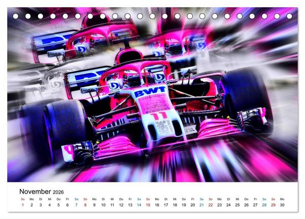 Produktbild: K&ouml;nigsklasse FORMEL 1 (Tischkalender 2026 DIN A5 quer), CALVENDO Monatskalender
