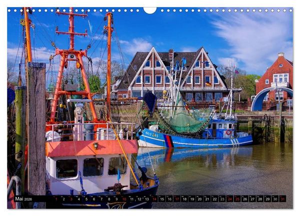 Produktbild: Neuharlingersiel - Ostfrieslands sch&ouml;nstes Hafenst&auml;dtchen (Wandkalender 2026 DIN A3 quer), CALVENDO Monatskalender