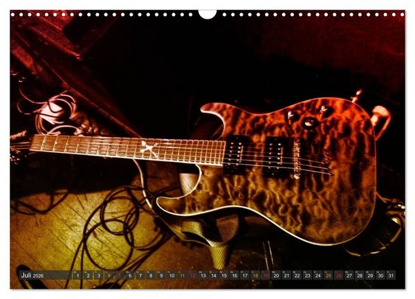 Produktbild: E-Gitarren - einfach cool (Wandkalender 2026 DIN A3 quer), CALVENDO Monatskalender