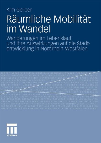 Produktbild: R&auml;umliche Mobilit&auml;t im Wandel
