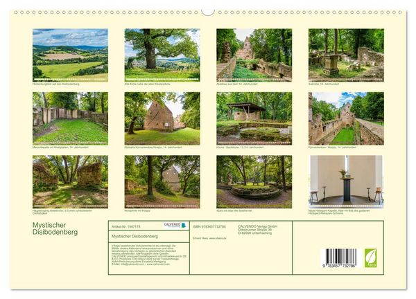 Produktbild: Mystischer Disibodenberg (hochwertiger Premium Wandkalender 2026 DIN A2 quer), Kunstdruck in Hochglanz