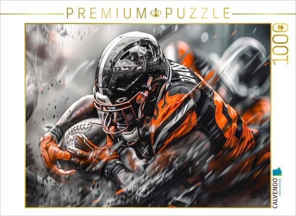 CALVENDO Puzzle Mit Tempo durch die gegnerische Spielhälfte | 1000 Teile Lege-Größe 64x48cm Foto-Puzzle für glückliche S