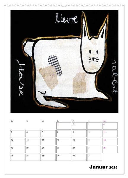 Produktbild: little pets (Wandkalender 2026 DIN A2 hoch), CALVENDO Monatskalender