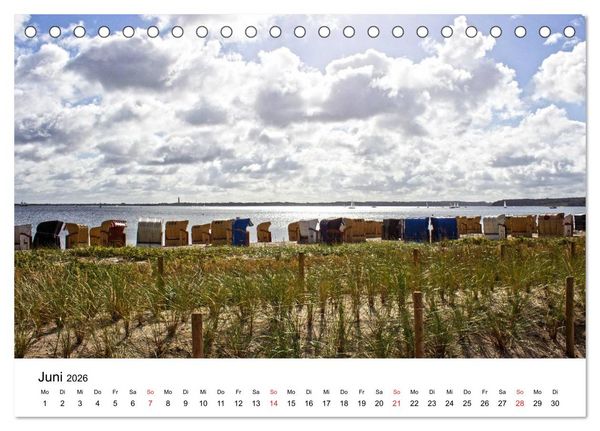 Produktbild: Strande und B&uuml;lk 2026 (Tischkalender 2026 DIN A5 quer), CALVENDO Monatskalender