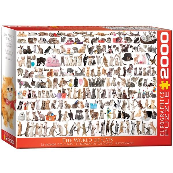 Produktbild: Puzzle 2000 Teile - The World of Cats