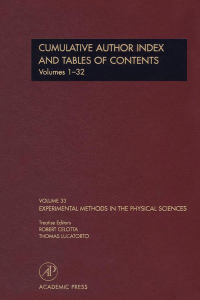 Produktbild: Cumulative Author Index and Tables of Contents Volumes1-32