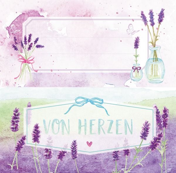 Produktbild: K&uuml;chenetiketten - Lavendel