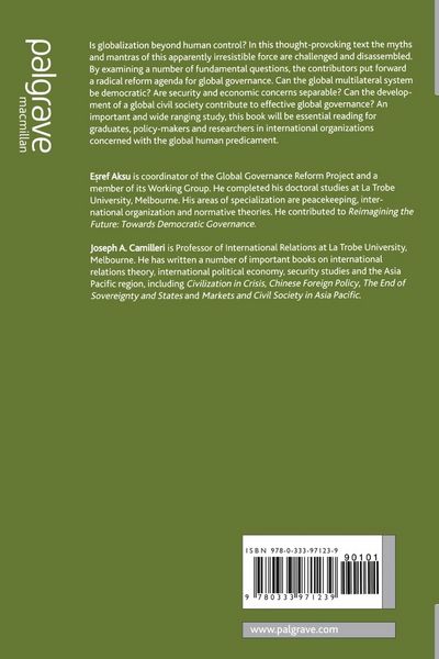 Produktbild: Democratizing Global Governance