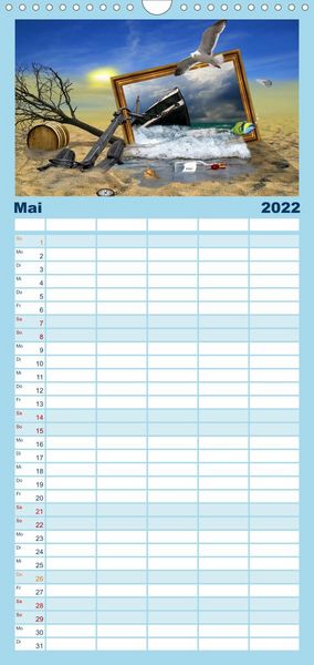 Produktbild: Familienplaner Mystische und romantische M&auml;rchenwelt Mausopardia (Wandkalender 2022 , 21 cm x 45 cm, hoch)