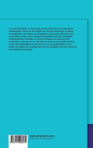 Produktbild: Handbuch Chroniken des Mittelalters