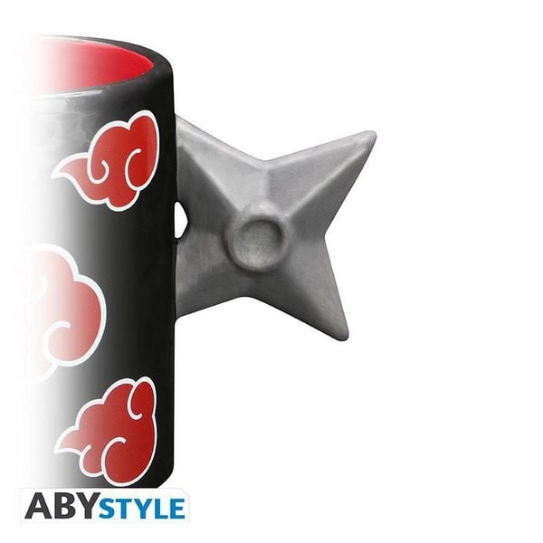 Produktbild: NARUTO SHIPPUDEN - Mug 3D handle - Shuriken Akatsuki
