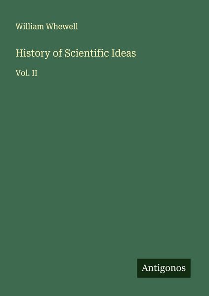 Produktbild: History of Scientific Ideas