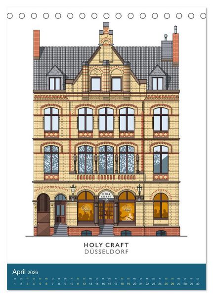 Produktbild: PROST! Bars und Kneipen in der D&uuml;sseldorfer Altstadt (Tischkalender 2026 DIN A5 hoch), CALVENDO Monatskalender