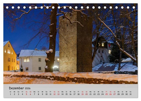 Produktbild: Historisches Erzgebirge (Tischkalender 2026 DIN A5 quer), CALVENDO Monatskalender