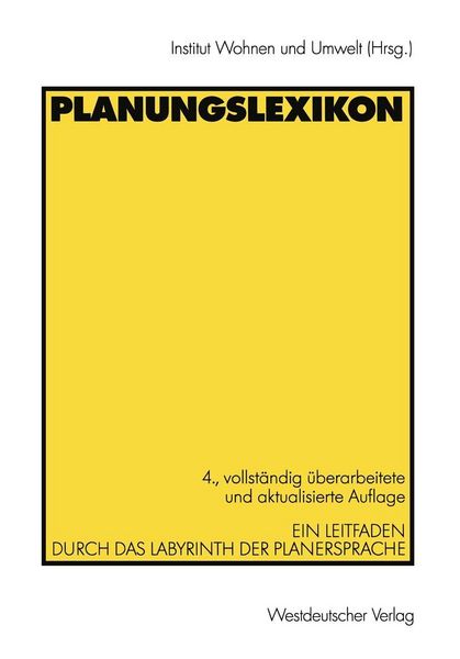 Produktbild: Planungslexikon