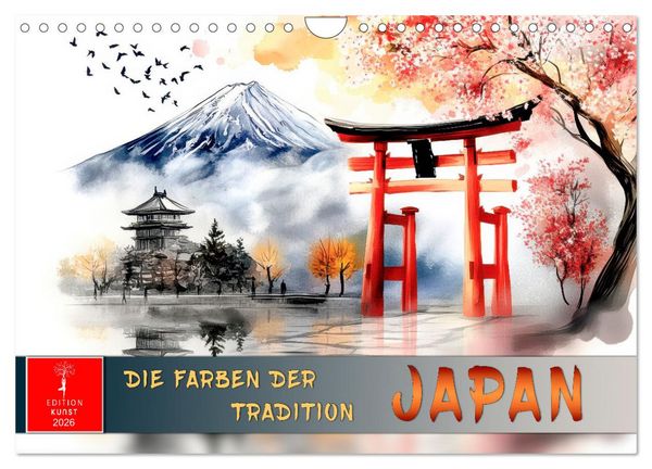 Produktbild: Japan - die Farben der Tradition (Wandkalender 2026 DIN A4 quer), CALVENDO Monatskalender
