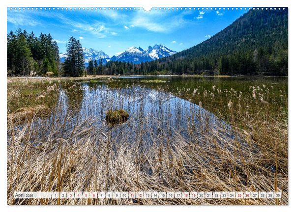 Produktbild: Unterwegs im Bergsteigerdorf Ramsau (hochwertiger Premium Wandkalender 2026 DIN A2 quer), Kunstdruck in Hochglanz