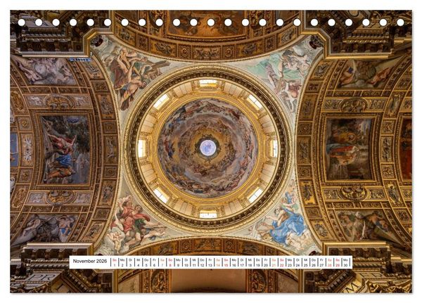 Produktbild: Gew&ouml;lbe des Glaubens &ndash; Kirchendecken Europas (Tischkalender 2026 DIN A5 quer), CALVENDO Monatskalender