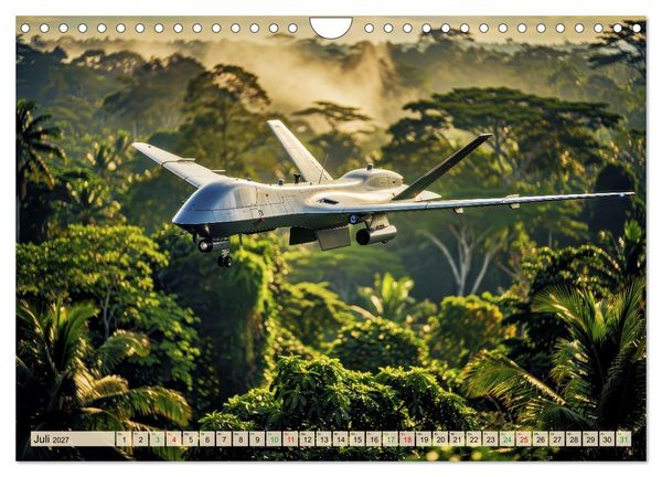 Produktbild: Drohnen - Weltweit (Wandkalender 2027 DIN A4 quer), CALVENDO Monatskalender