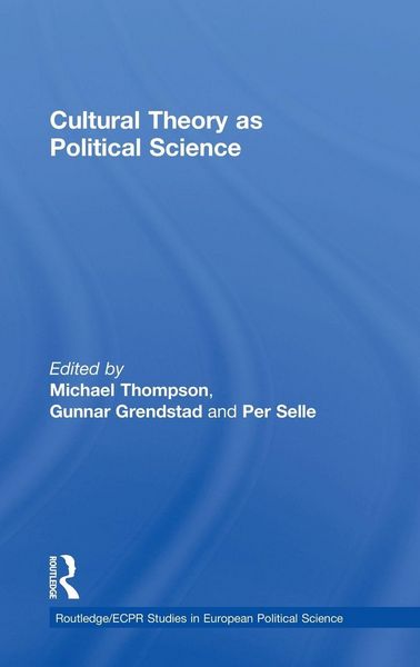 Produktbild: Cultural Theory as Political Science