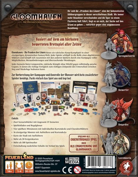Produktbild: Gloomhaven - Die Pranken des L&ouml;wen (Spiel)