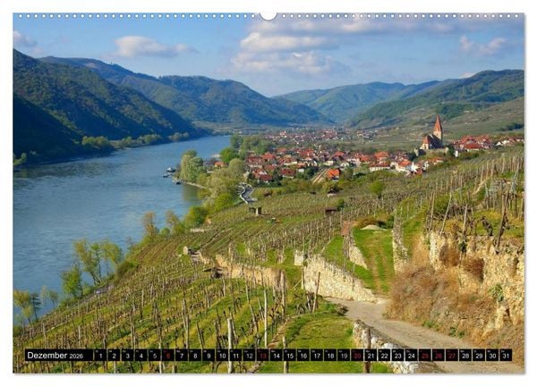 Produktbild: Die Wachau - An der Donau zwischen Melk und Krems (Wandkalender 2026 DIN A2 quer), CALVENDO Monatskalender