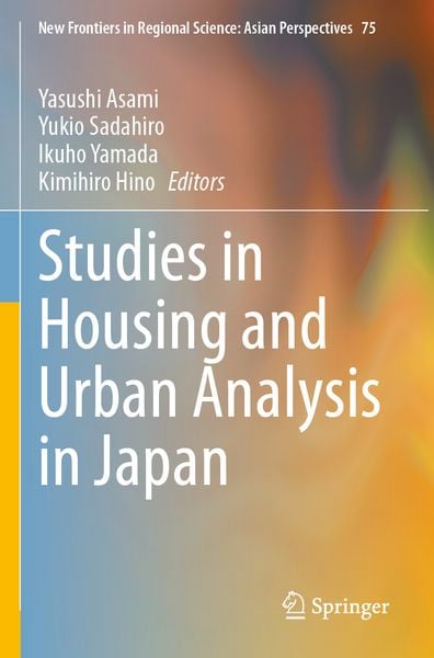 Produktbild: Studies in Housing and Urban Analysis in Japan