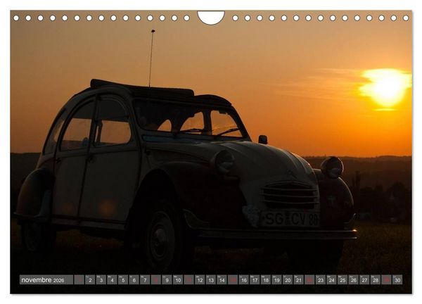 Produktbild: La deudeuche une voiture culte (Calendrier mural 2026 DIN A4 vertical), CALVENDO calendrier mensuel