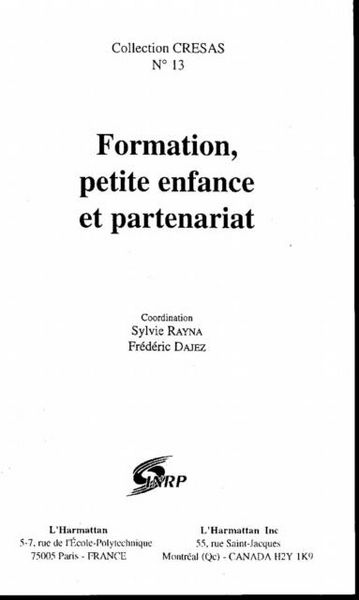 Produktbild: Formation, Petite Enfance Et Partenariat